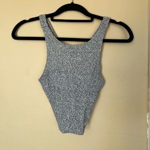 White & blue tank top